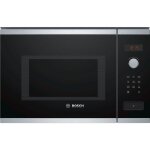 Bosch serie 4 bfl553ms0 four micro - ondes monofonction intgrable 25 litres 900 watt acier inoxydable ...