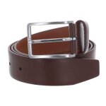 Boss ceinture marron en cuir pour homme - erman - l sz35 leather belt 271861