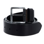 Boss ceinture noir en cuir pour homme - jeeko sz40 leather belt 234880