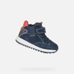 Bottes b alben pour bébé garçon - geox - cuir - bleu marine et jaune - respirantes et confortables Bottes b alben pour bébé garçon - geox - cuir - bleu marine et jaune - respirantes et confortables