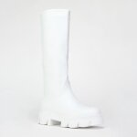 La modeuse - bottes cuissardes - bottes en simili  bout rond et talon carr crant. dotes dune languette ...