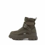 Botte buffalo aspha com1 laceup mid - vert - tige en imitation cuir - lacets - mixte Botte buffalo aspha com1 laceup mid - vert - tige en imitation cuir - lacets - mixte