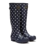 Bottes en caoutchouc - joules - field tall french spot - bleu marine - eu 42 - haute tige