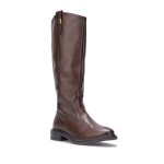 Bottes cavalières - la modeuse - modèle avec détail métallique - fermeture zippée - synthétique - haute ... Bottes cavalières - la modeuse - modèle avec détail métallique - fermeture zippée - synthétique - haute ...