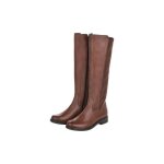 Botte cavalire - remonte - juliette - cuir souple - a lastique - marron camel
