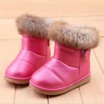 Bottes chaudes pour enfants garons et filles bottes de neige en molleton dhiver 1 - 6 ans chaussures ...