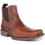 Bottes chelsea en cuir pour homme ariat mid town rambler - brun - carr� - ats - duratread