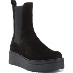 Botte chelsea en cuir nubuck pour femme vagabond tara - noir - semelle compensée - a élastique Botte chelsea en cuir nubuck pour femme vagabond tara - noir - semelle compensée - a élastique