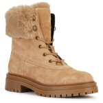 Bottes de cheville geox d iridea - beige caramel - daim - nubuck - lacets - femme Bottes de cheville geox d iridea - beige caramel - daim - nubuck - lacets - femme