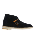 Bottes clarks originals desert - homme - noir - daim et cuir - lacets - semelle en crpe caoutchouc