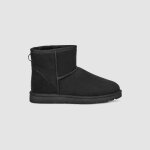 Bottes - ugg - classic mini - noir - daim - nubuck - basse - homme