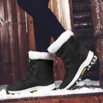 Bottes courtes pour femmesbottes de neige chaudes chaussures d hiver impermables paispluie d hiver ...