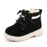 Bottes en cuir pour filles - chaussures pour enfants - bottes chaudes dhiver 2022