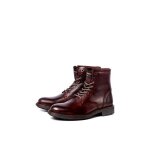 Bottes en cuir jack & jones tanner - homme - brandy brown - haute - bout rond - semelle ext�rieure en ...