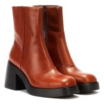 Bottes - vagabond - brooke - cuir marron - talon carr� - haute tige