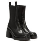 Bottes en cuir noir pour femmes