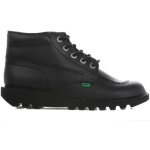 Bottes - kickers - kick hi core - cuir noir - lacets - haute tige