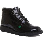 Bottes en cuir verni noir pour femmes