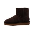 Bottes en daim pour femme - colors of california - couleur marron fonc -  enfiler