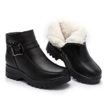 Bottes dhiver en coton pour femmes dâge moyen et âgées plates antidérapantes - noir - sports dhiver - ... Bottes dhiver en coton pour femmes dâge moyen et âgées plates antidérapantes - noir - sports dhiver - ...