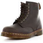 Bottes doc martens 1460 en cuir brun fonc� pour adulte - lacets - haute