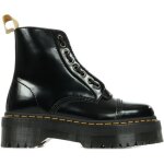 Bottes dr martens vegan sinclair - femme - noir - cuir - fermeture clair - compens