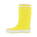 Bottes enfant - aigle - lolly pop 2 - caoutchouc naturel - jaune / blanc - haute