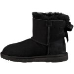 Botte enfant - ugg - mini bailey bow ii - noir - peau de mouton - noeuds de satin
