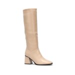 Bottes en simili  talon trapze avec fermeture  glissire. pour femme - bottes cuissardes - la modeuse ...