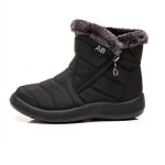 Bottes femmebottines fille hiver impermable de neige fourre chaudechaussures coton avec fermeture clair ...
