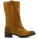Botte femme en cuir camel - kickers kickamargue