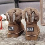 Bottes pour femmes ecelen - chaussures dhiver chaudes et impermables - marron - haute