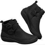 Bottes pour femmes - ecelen - noir - haute - lacets - synthétique Bottes pour femmes - ecelen - noir - haute - lacets - synthétique