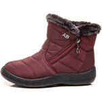 Bottes femmebottes fille hiver impermable de neige fourre chaudebottes coton avec fermeture clair ...
