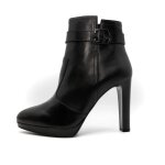 Bottes pour femme - nerogiardini - nappa pandora noir poli - talon plat - haute tige - fermeture � zip ...