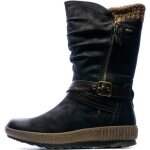 Bottes femme noires - relife cortalie - chaussures montantes avec tige synthtique et ouverture zippe ...