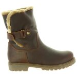 Bottes pour femme - panama jack - felia b42 napa grass castano - cuir - boucle de serrage - marron
