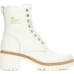 Bottes pour femmes - panama jack - padma poilu b6 - blanc - cuir - haute