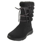 Bottes femme skechers on - the - go joy noir - suede - lacets - caoutchouc