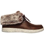 Bottes femme - skechers - skipper hang glider - marron - tige en textile