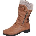 Bottes femme vintage hiver fermeture Éclair mi - mollet À lacets marron lukcolor Bottes femme vintage hiver fermeture Éclair mi - mollet À lacets marron lukcolor