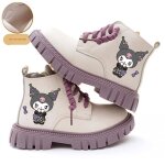 Bottes filles - vitata - kuromi - cuir synthtique - semelle caoutchouc - zip latral