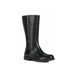 Bottes - geox - agata - noir - fille - zip - cuir