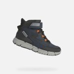 Bottes geox j flexyper b abx pour garon - bleu marine et gris
