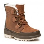 Bottes hiver femme - sorel - torino ii wp - velvet tan - marron - femme - lacets - haute - adulte - synthtiqu ...