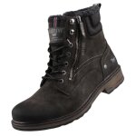 Bottes dhiver mustang pour homme - gris - tige basse - fermeture  lacets