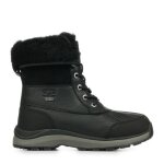 Bottes dhiver ugg adirondack boot iii 1095141 - bblc pour femme en cuir noir  lacets plats