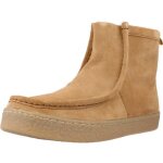 Bottes pour homme - clarks barleigh pull - brun clair - doublure en peau de mouton
