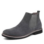 Bottes homme - leoclotho - bottines de 42 - cuir - talon bas - tte ronde