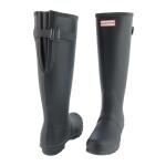 Bottes hunter original pour femme - bleu marine - caoutchouc - boucle de serrage - haute